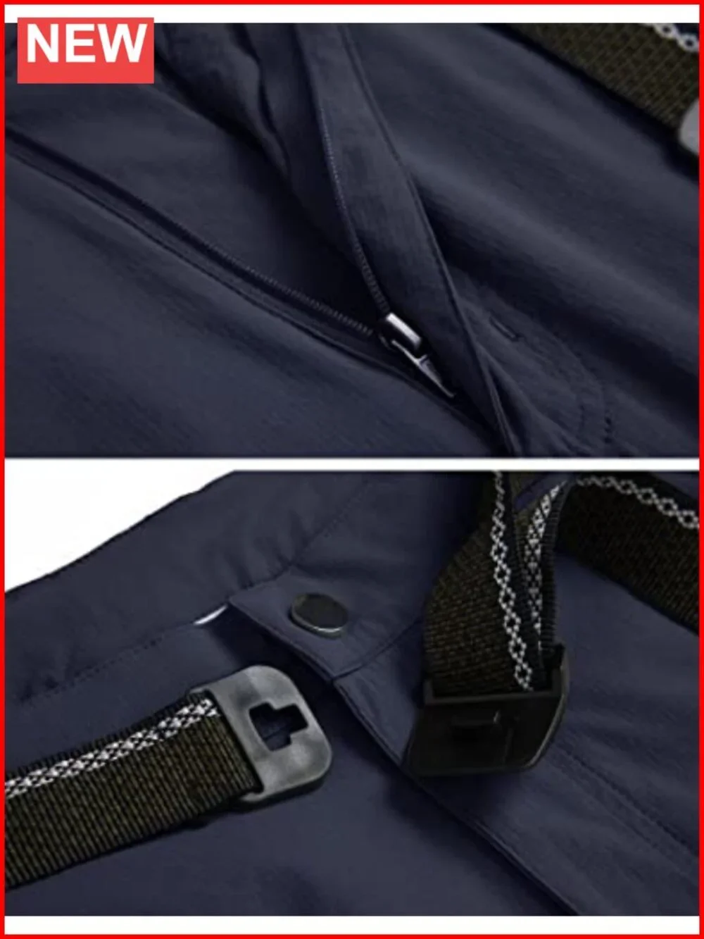 Men's Hiking Cargo Pants Quick-Dry Lightweight Waterproof 6 Pockets Outdoor